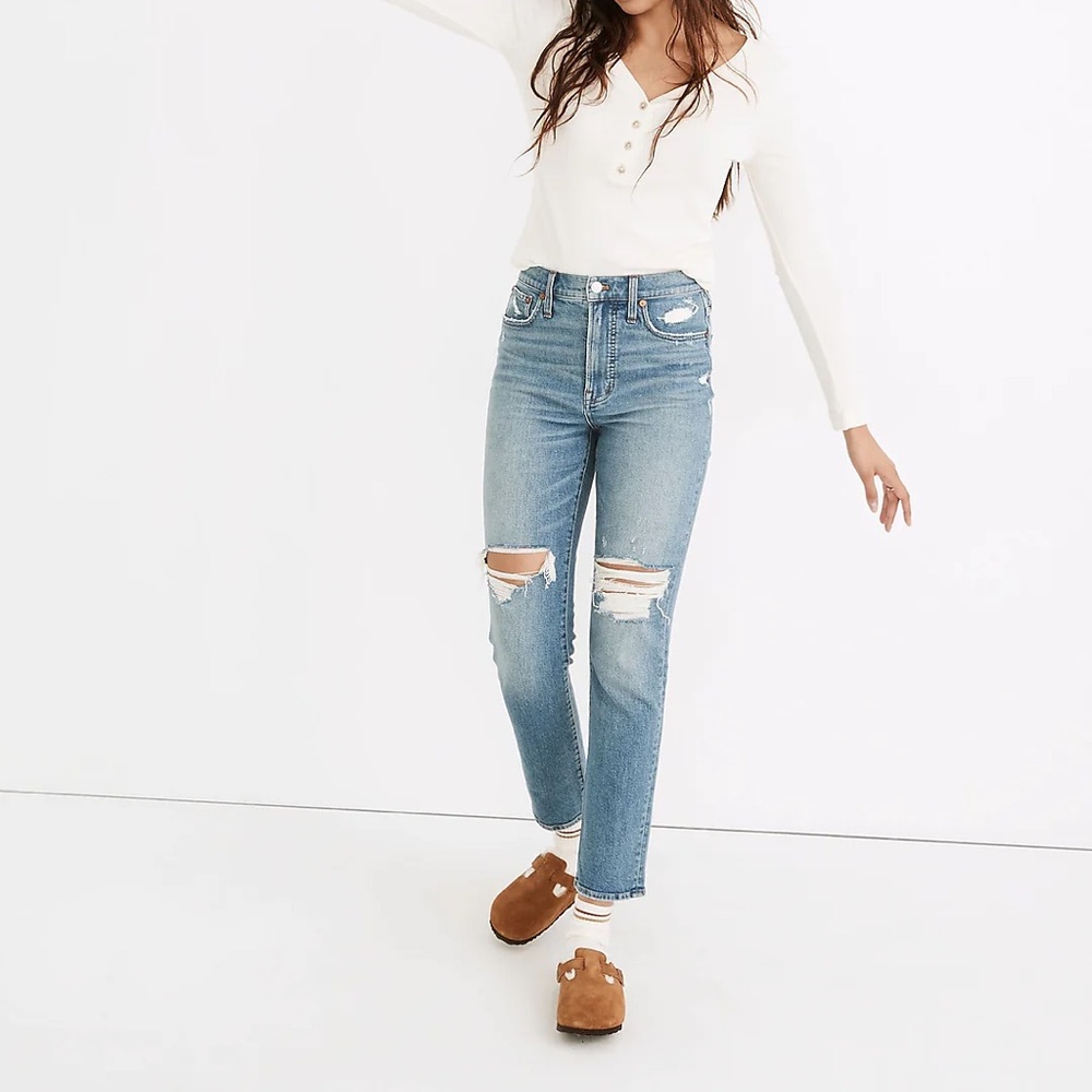 Madewell Perfect Vintage Distressed Jeans Size 26
